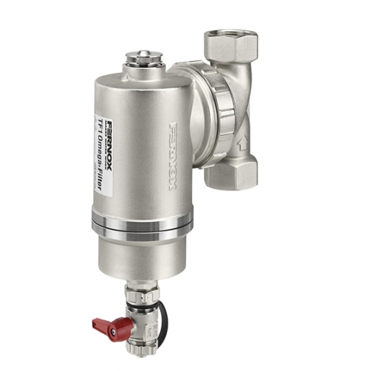 Iszapleválasztó,Fernox TF1 Omega Filter 5/4 kombinált mágneses iszapleválasztó