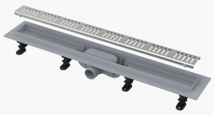 Alcaplast,Alcaplast APZ10-850 M 85 cm-es Simple Rács Mintás Zuhanyfolyóka