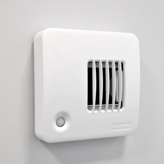 Légbevezető,Aereco BXC 1905 mozgásérzékelős légelvezető működés késleltetővel airflow+ funkcióval
