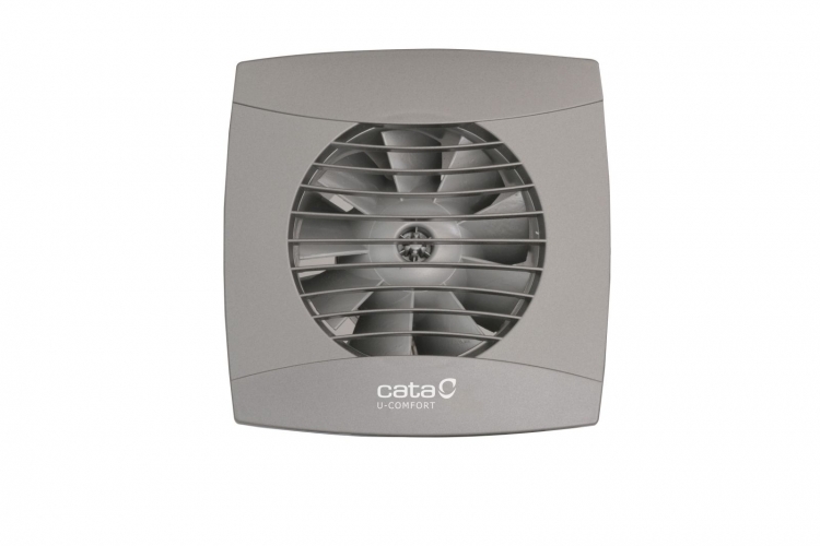 Cata,Cata UC-10 STD Silver Kisventilátor beépített légelzáróval ezüstszürke