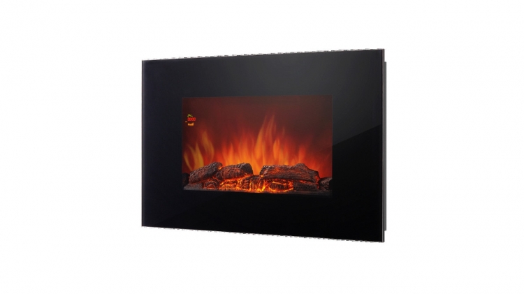 Kandalló,Electrolux EFP/W - 1250ULS EEC Black Elektromos kandalló edzett üvegből