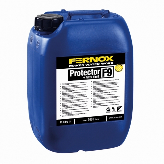 Fűtési rendszer víz kezelési adalékanyag,Fernox Protector+ Filter Fluid F9 10L inhibitor és beépített diszpergálószer