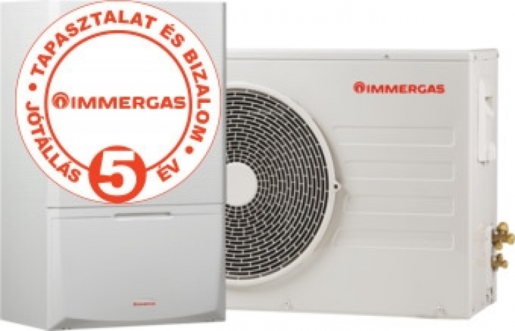 ,Immergas Magis Pro 6 split rendszerű levegő-víz hőszivattyú beltéri és kültéri egységgel