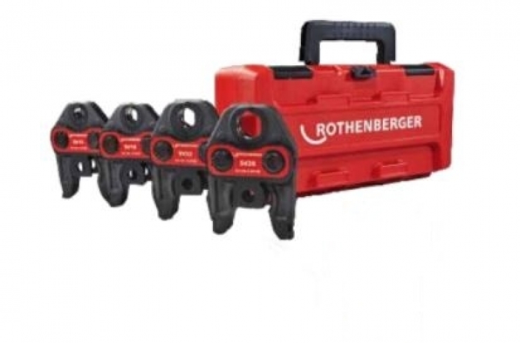 Préspofa,Rothenberger COMPACT U 16-20-25-32 Préspofa készlet ROCASE tartóval