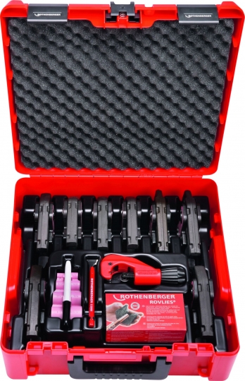Préspofa,Rothenberger MaxiPro Standard Pofa és előkészítő szerszám 1/4–1 1/8 kofferben