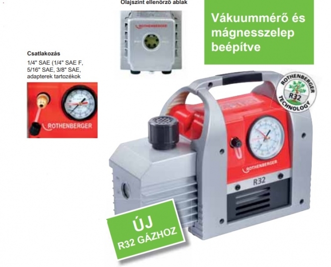 Rothenberger,Rothenberger ROAIRVAC Vákuumszivattyú R32 6.0