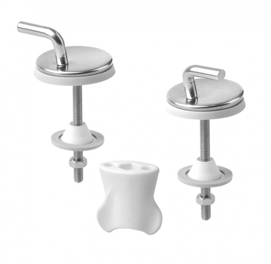 WC ülőke,Slovarm Zsanérok P-3557K, P-3558 típusú WC ülőkéhez, fém 621548
