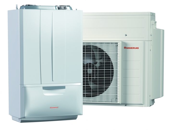Immergas,Immergas Victrix Hybrid Plus monoblokkos levegő-víz hőszivattyú és kondenzációs fűtő gázkazán